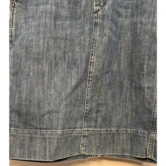 Vtg GAP Limited Edition Medium Wash Blue Denim Knee Pencil Skirt 4 Pockets Size6 - Picture 3 of 9